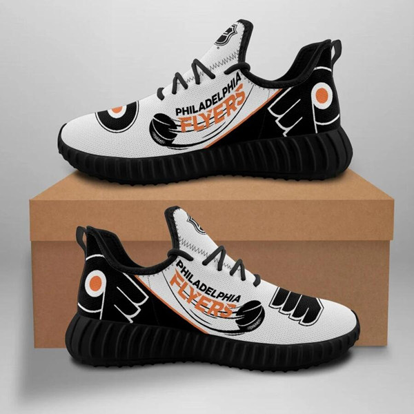 Women's Philadelphia Flyers Mesh Knit Sneakers/Shoes 003